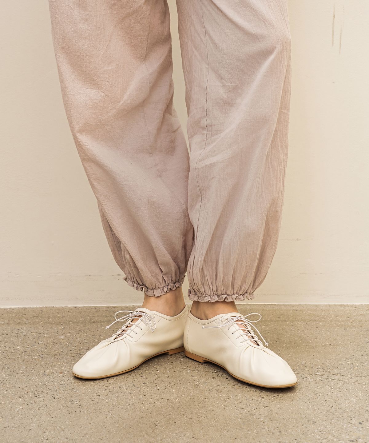 몰핀(MOLPIN) Soft laceup flat_25504_ivory