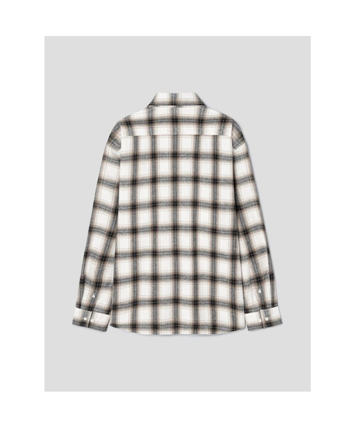 시프트지(SHIFT.G) Brushed Cotton Check Shirts  Black
