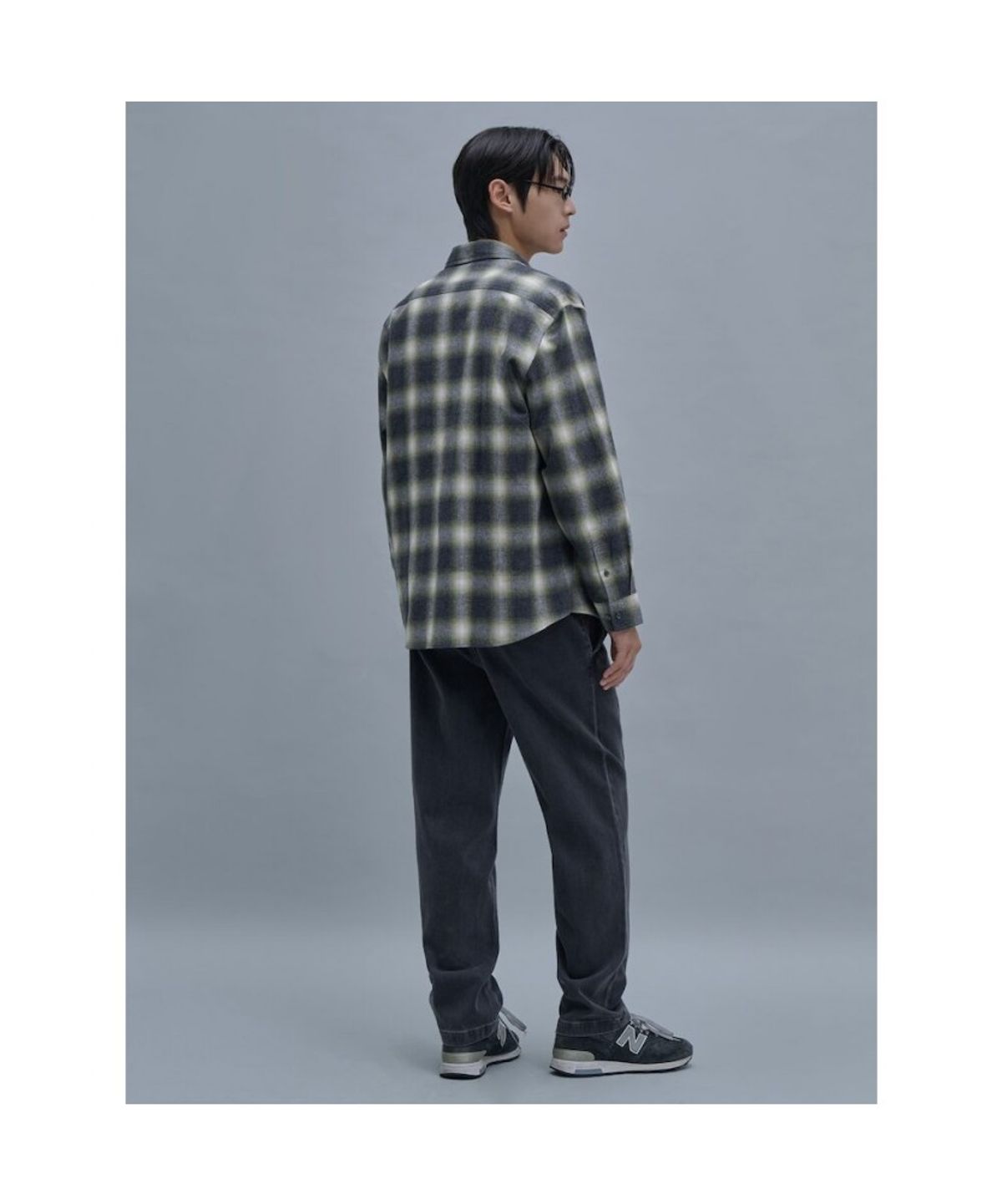 시프트지(SHIFT.G) Brushed Cotton Check Shirts  Light Green