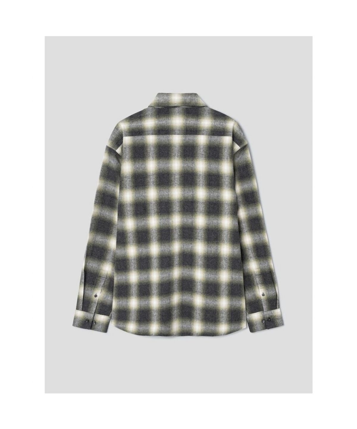 시프트지(SHIFT.G) Brushed Cotton Check Shirts  Light Green