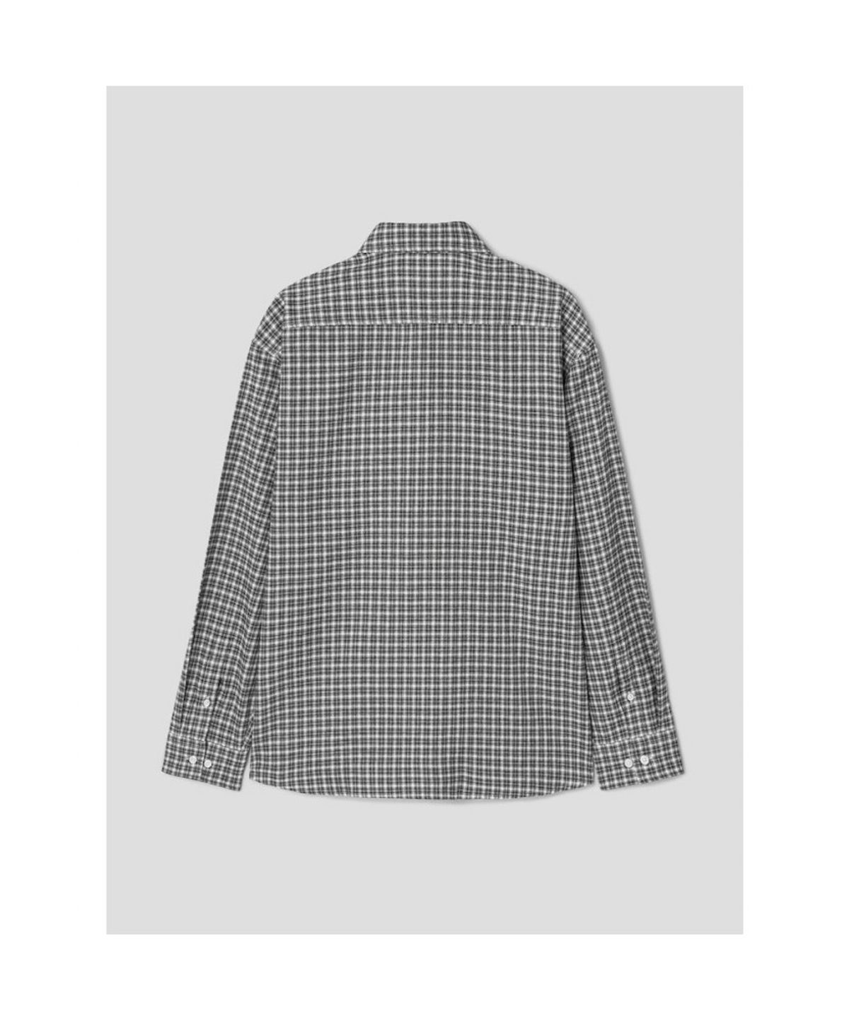 시프트지(SHIFT.G) Brushed Cotton Check Shirts  Black