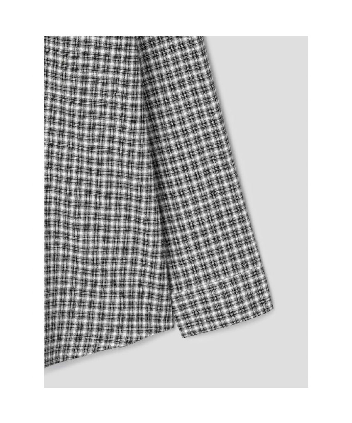 시프트지(SHIFT.G) Brushed Cotton Check Shirts  Black