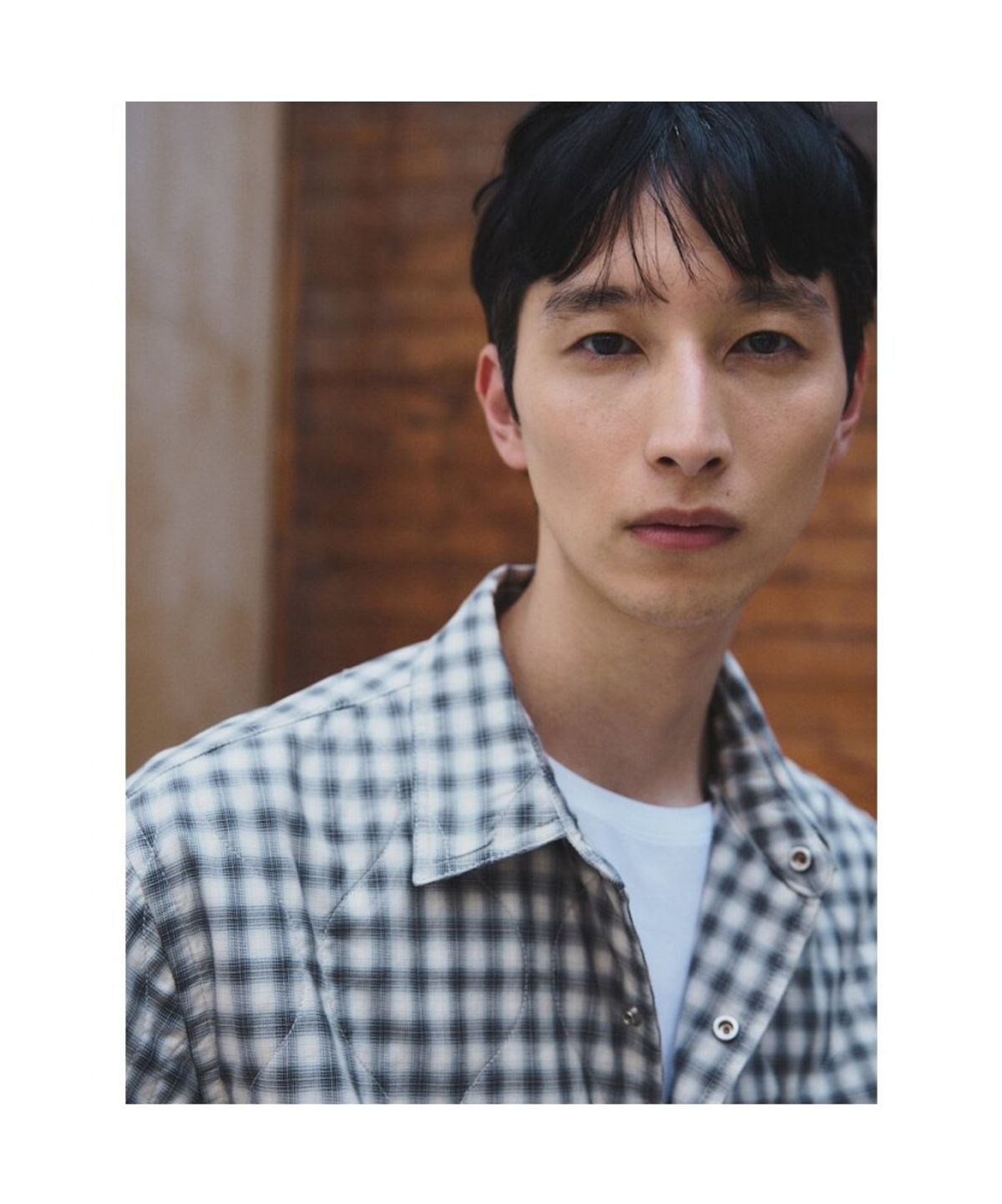 시프트지(SHIFT.G) Quilted Utility Check Shirts  Black