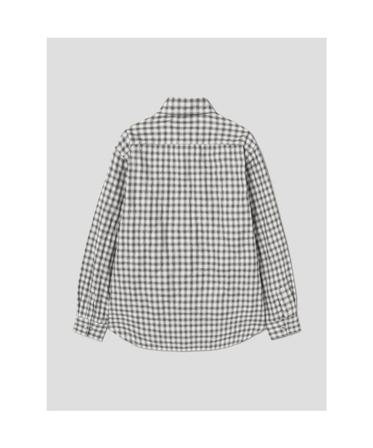 시프트지(SHIFT.G) Quilted Utility Check Shirts  Black