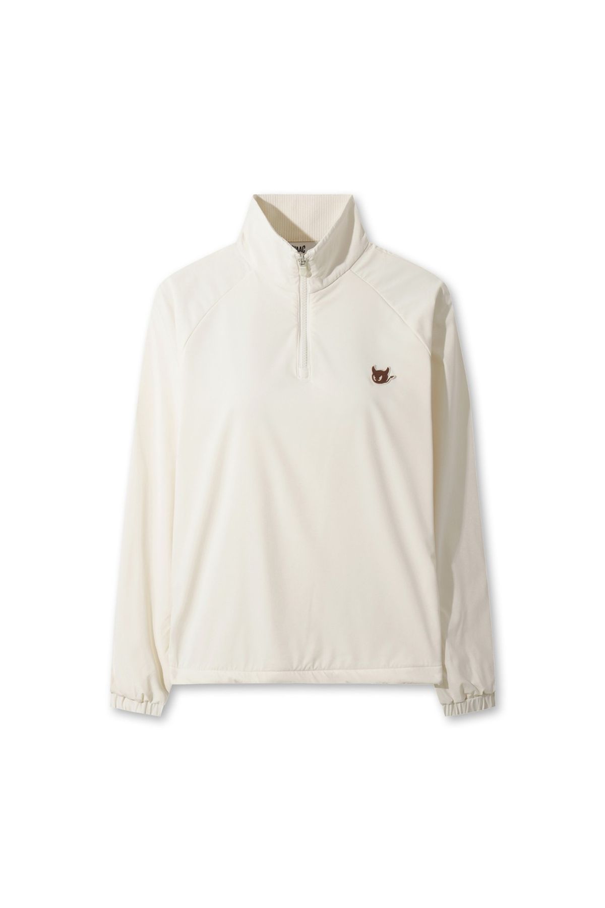 왁(WAAC) Women Fleece-lined Woven Pullover WWTBW25706IVX