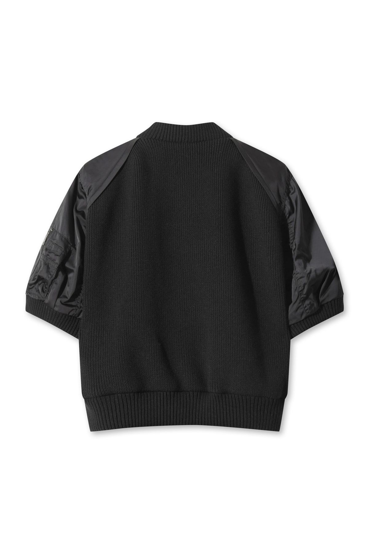 왁(WAAC) Women Knit Hybrid MA-1 Jacket WWWAW25719BKX