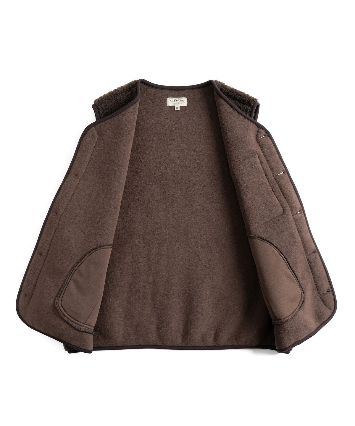 와일드 브릭스(WILD BRICKS) W24 FLEECE VEST (dark brown)