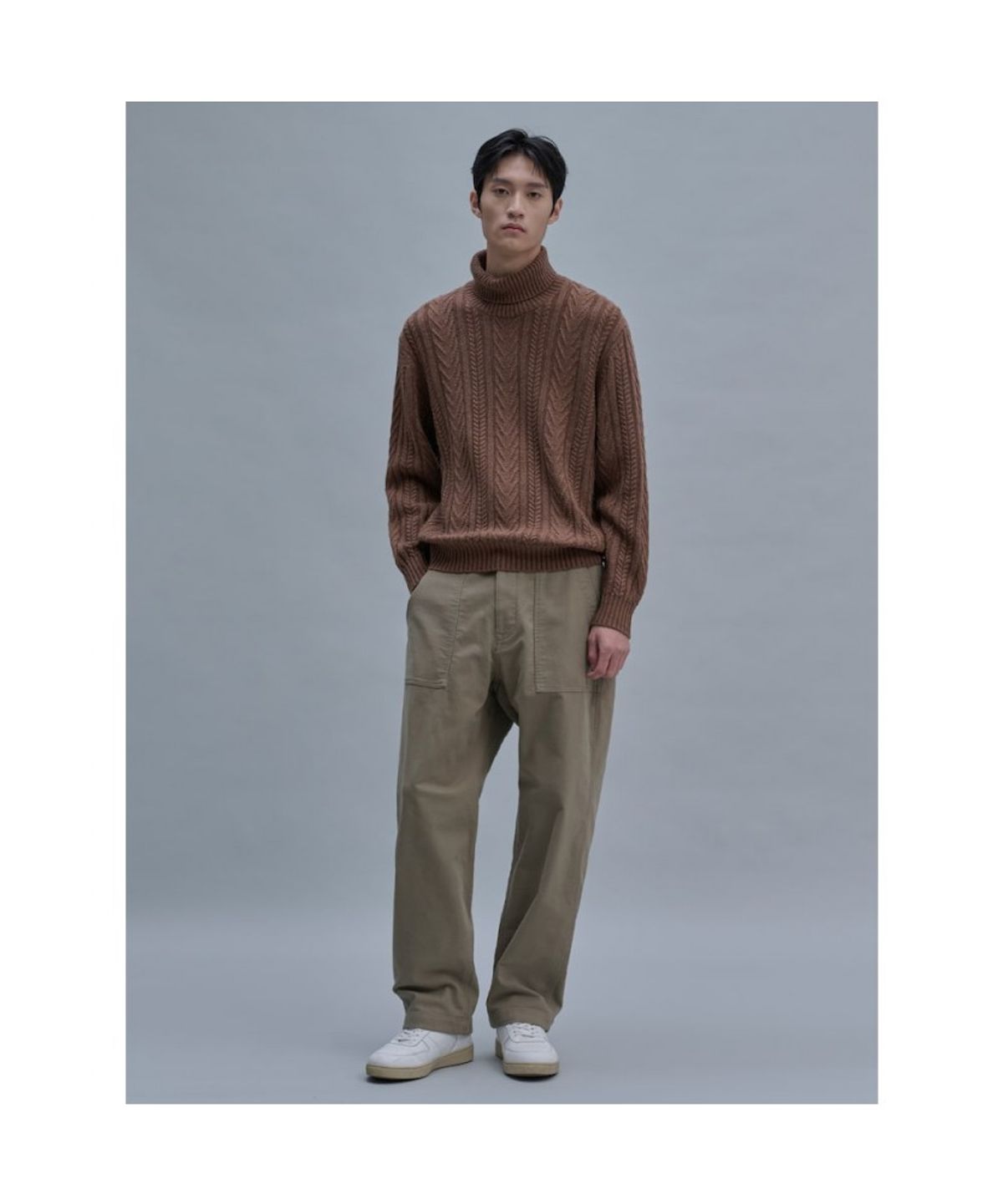 시프트지(SHIFT.G) Semi Wide Twill Fatigue Pants  Khaki