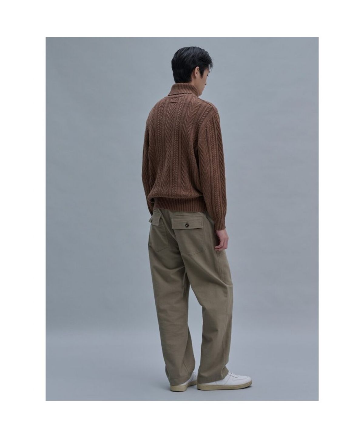 시프트지(SHIFT.G) Semi Wide Twill Fatigue Pants  Khaki