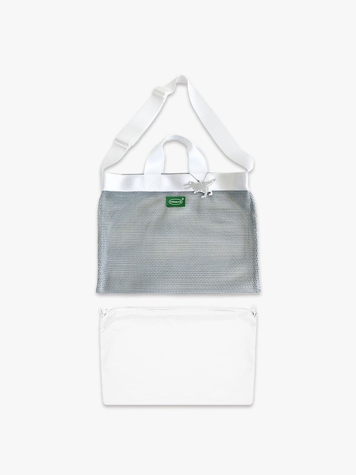 트리마치(TRIMARCH) Tri / Mesh Layered cross bag / White