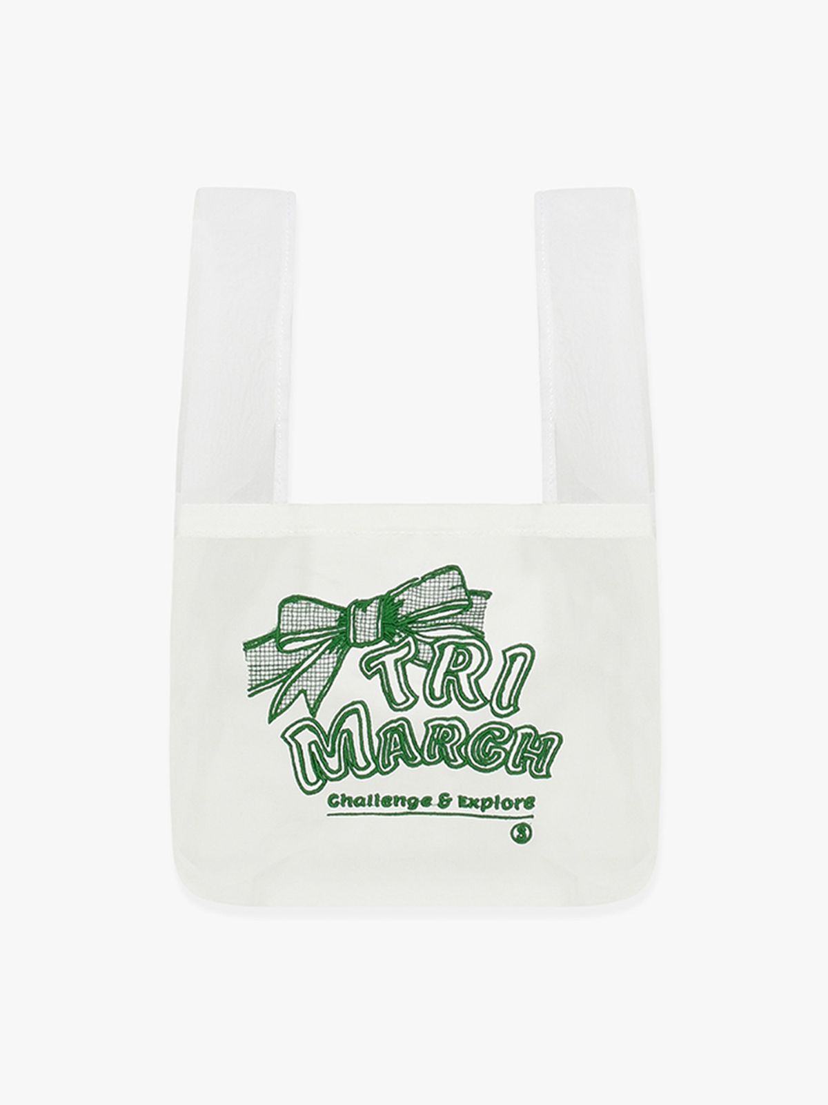 트리마치(TRIMARCH) Tri / Retro Ribbon tote bag / Blue