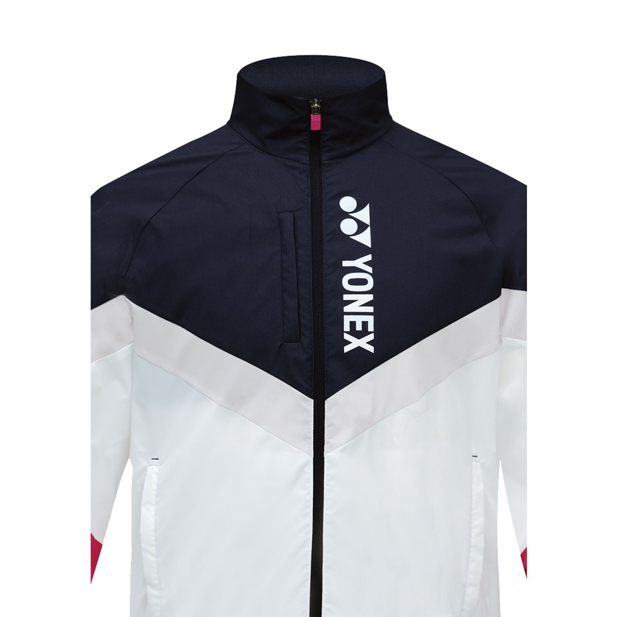요넥스(YONEX) 253JJ005U 화이트 공용 컬러 포인트 아노락 자켓