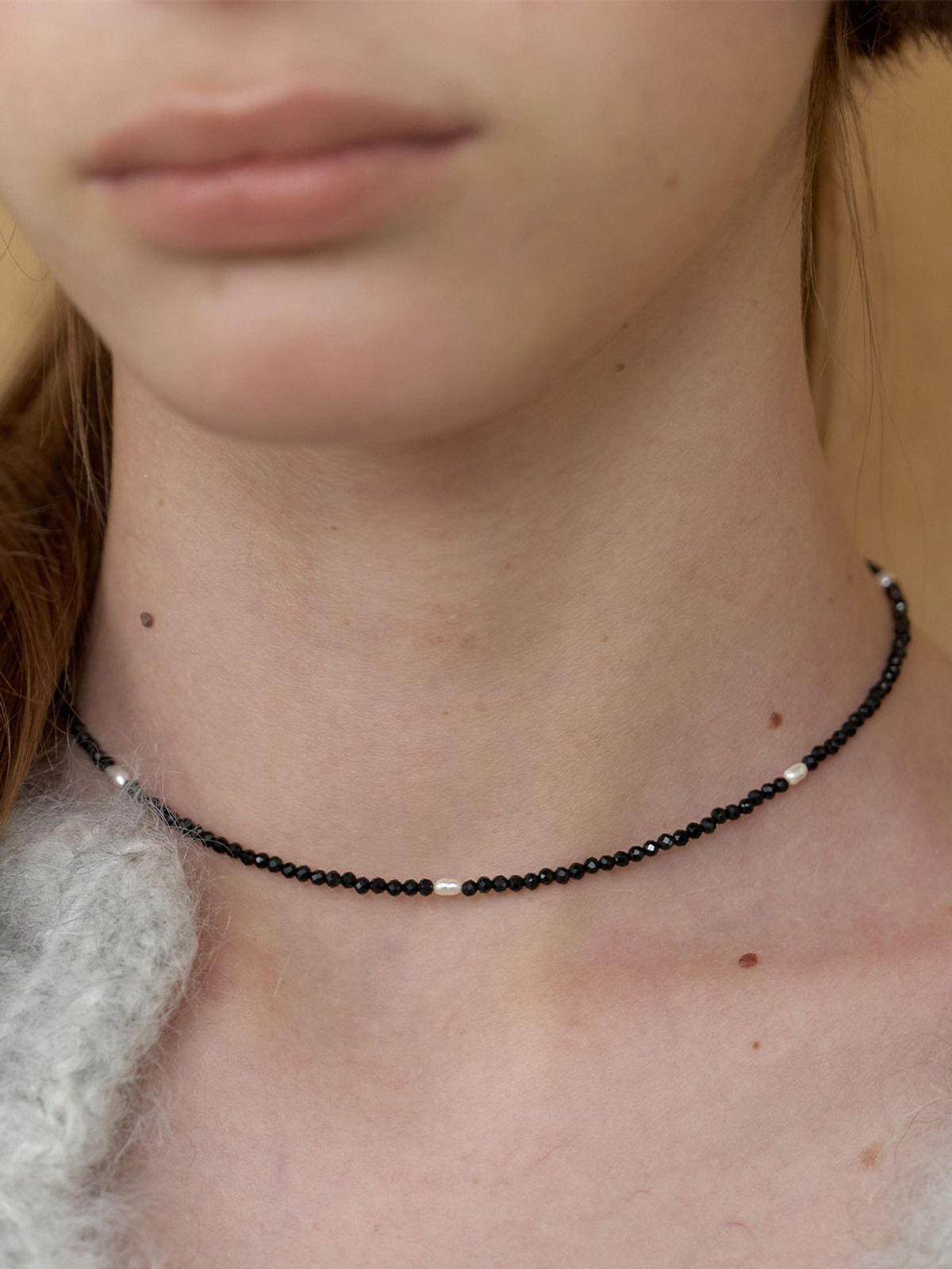 러브미몬스터(LOVE ME MONSTER) Black & White Necklace (L253MNK050)