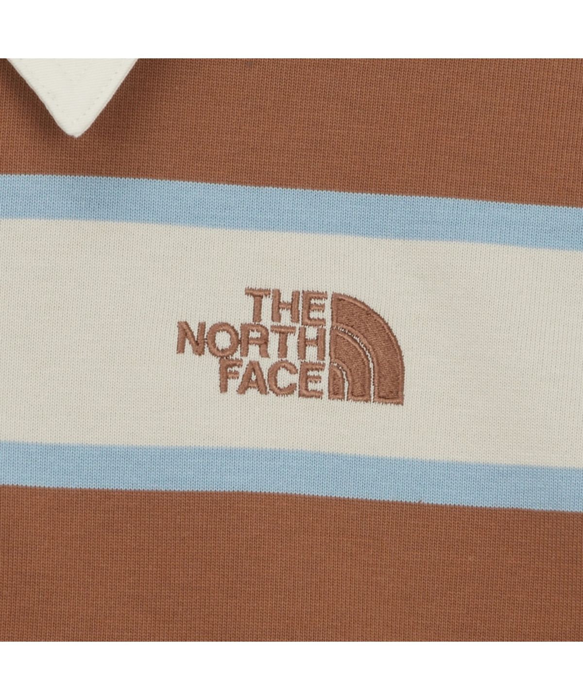 노스페이스(THE NORTH FACE) NT7TR57C 남성 이지온 스트라이프 폴로 티셔츠 CAMEL