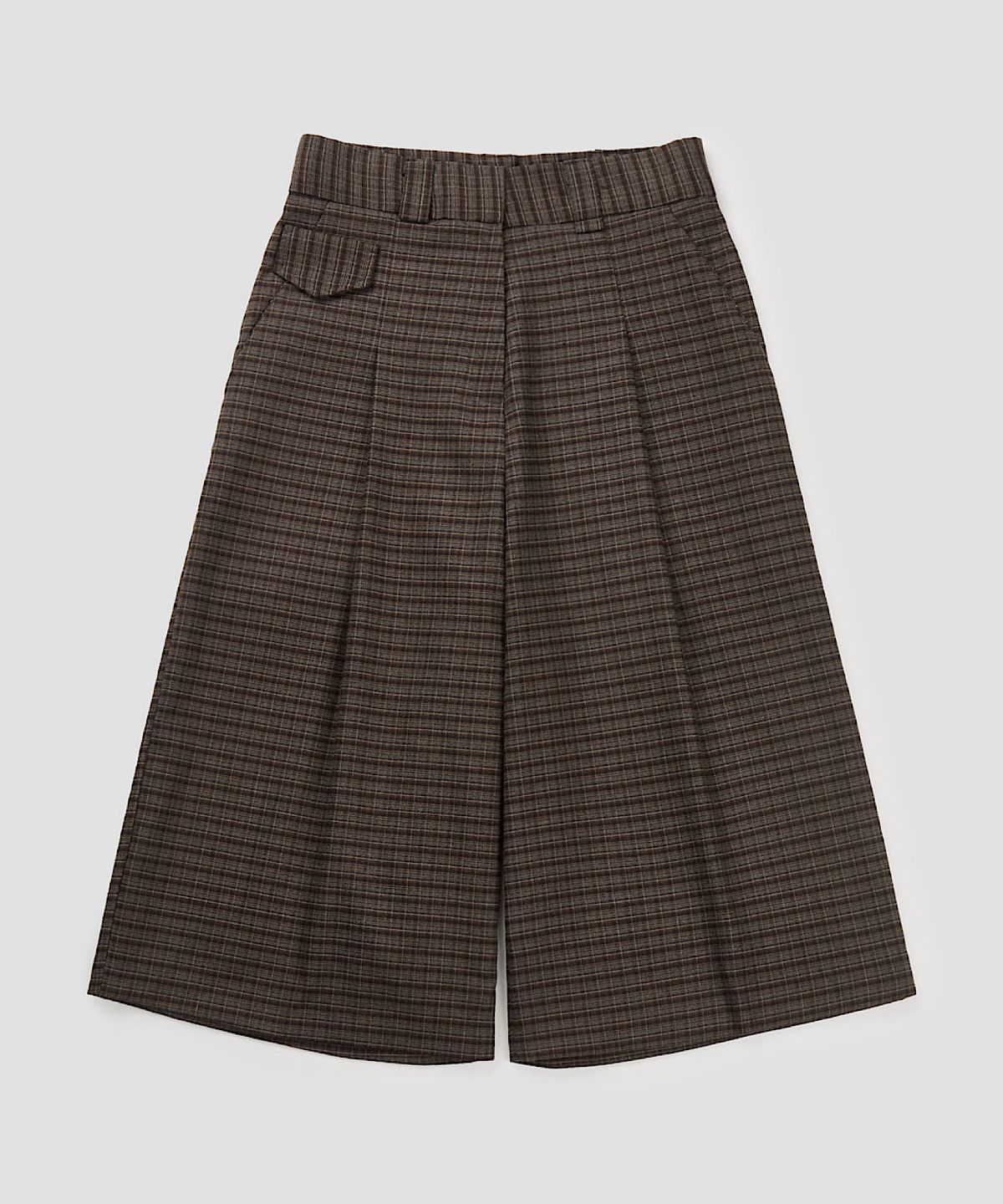 아포엠(APOEM) Checked Bermuda Pants (2C)