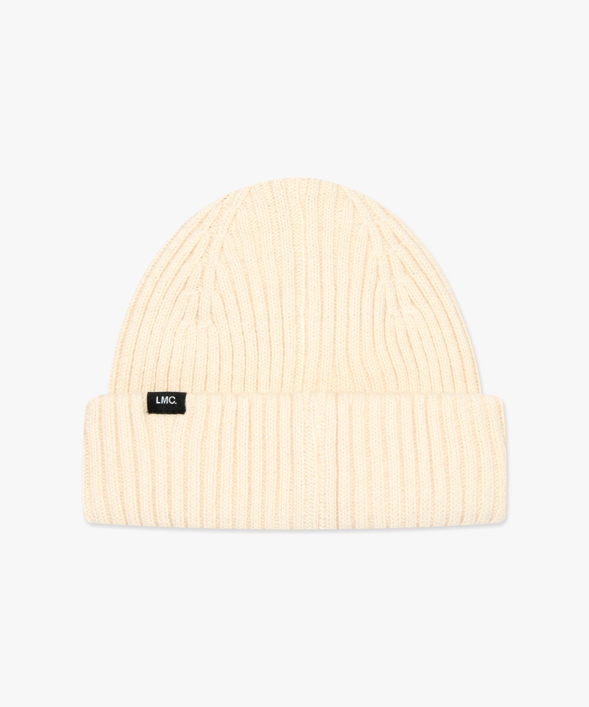 엘엠씨(LMC) SERIF NAME KNIT BEANIE ivory