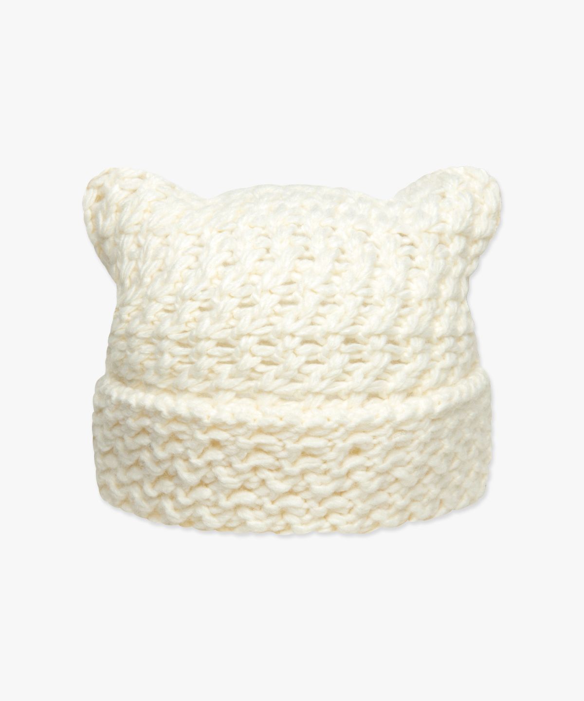 엘엠씨(LMC) CROCHET SQUARE BEANIE ivory