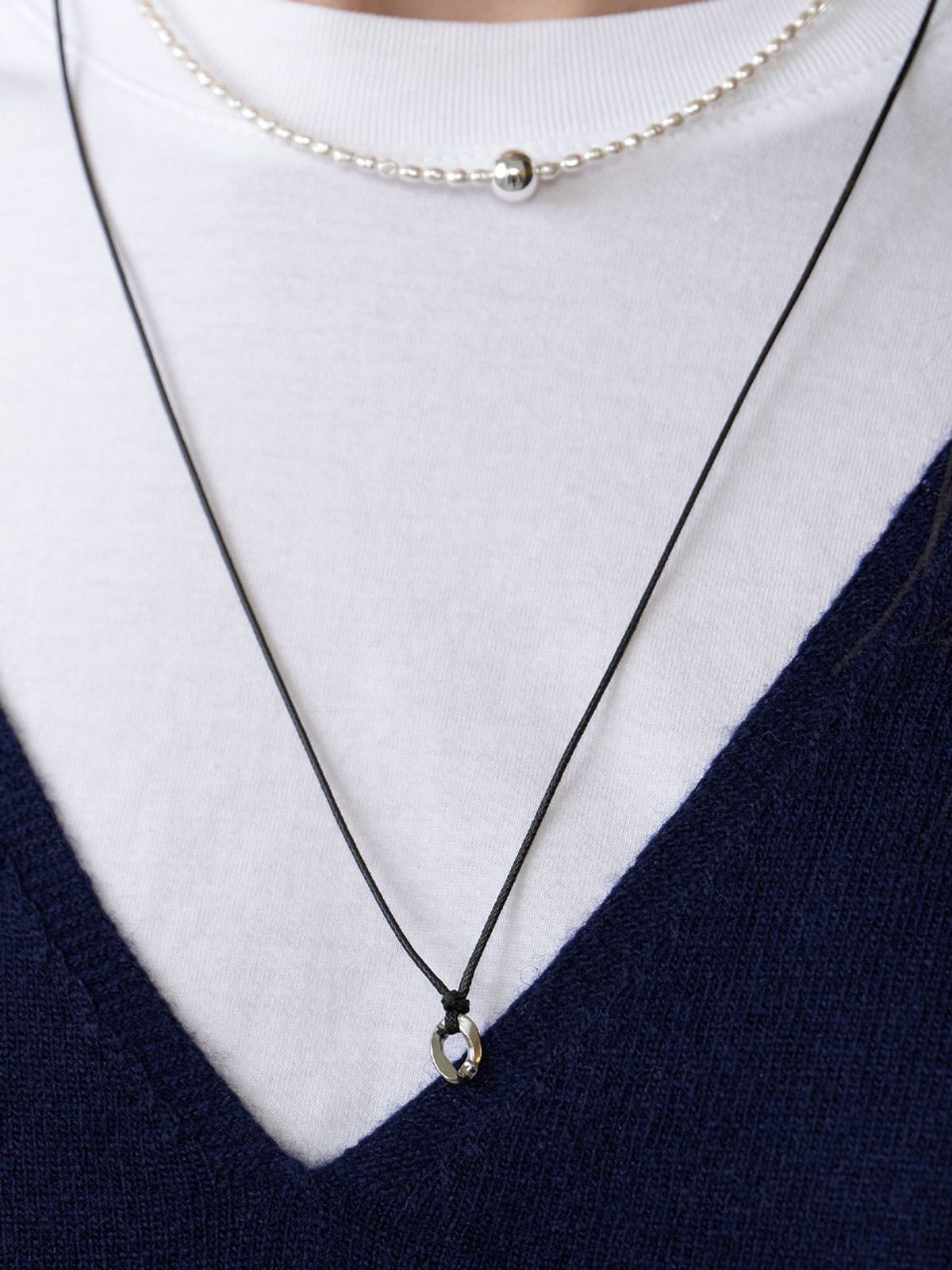 러브미몬스터(LOVE ME MONSTER) Simple Chain Long Strap Necklace (L253MNK080)