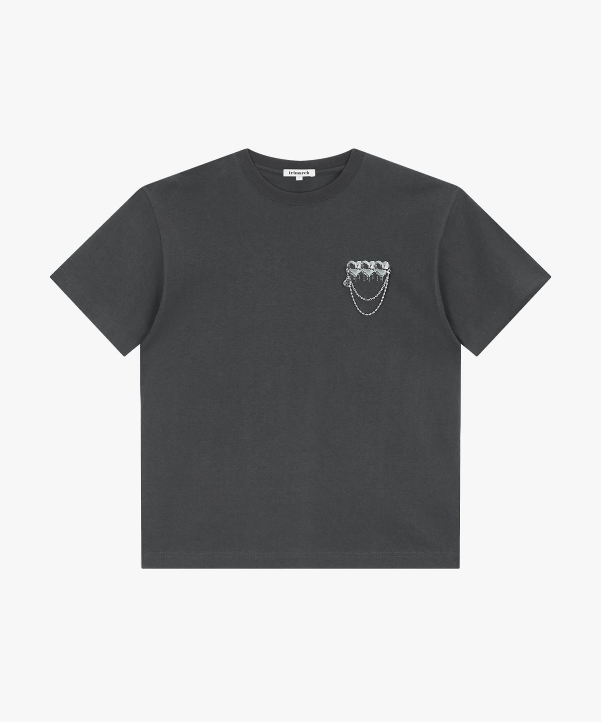 트리마치(TRIMARCH) Tri Heart T-shirt / Charcoal