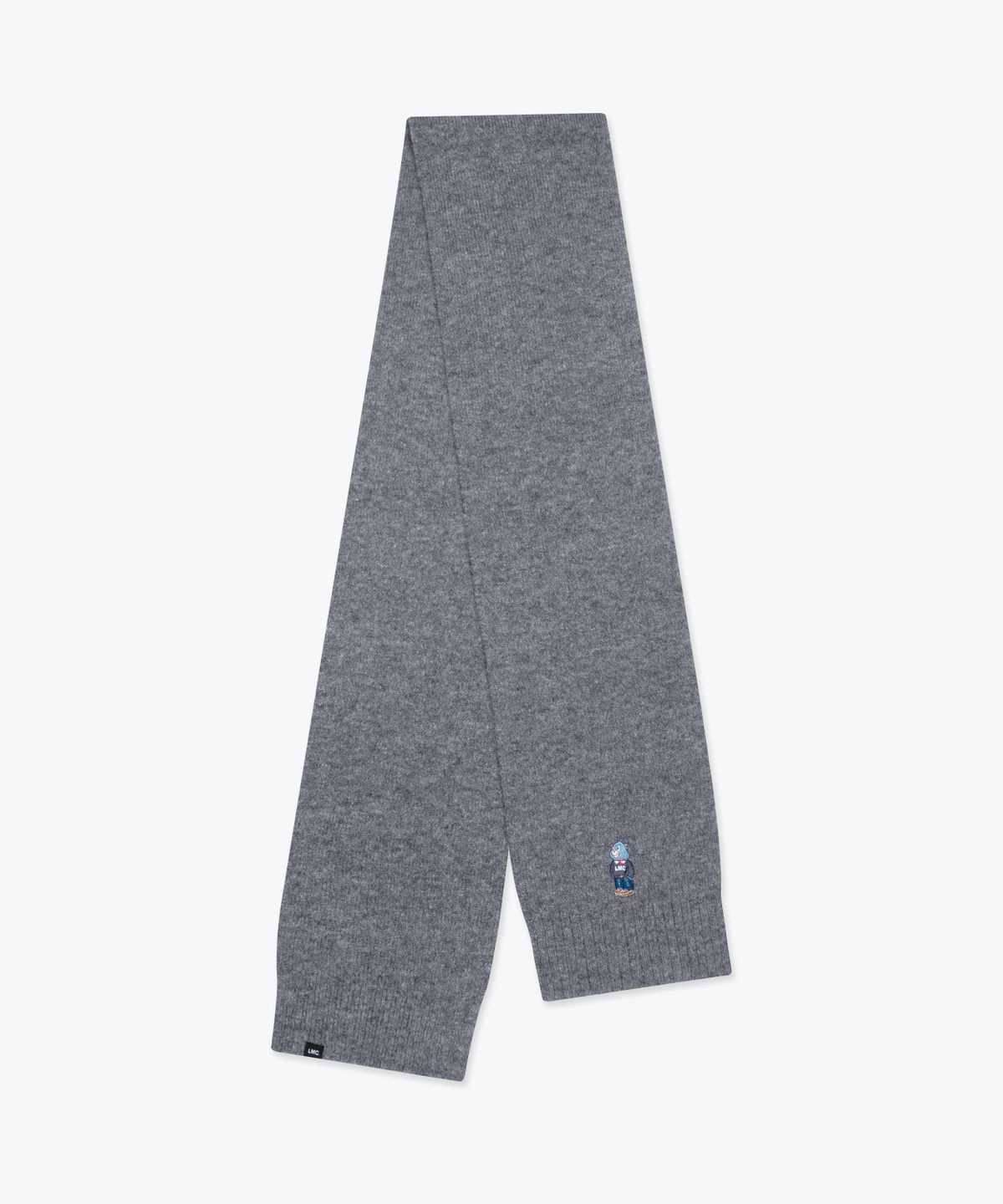 엘엠씨(LMC) EMB BEAR KNIT MUFFLER heather gray