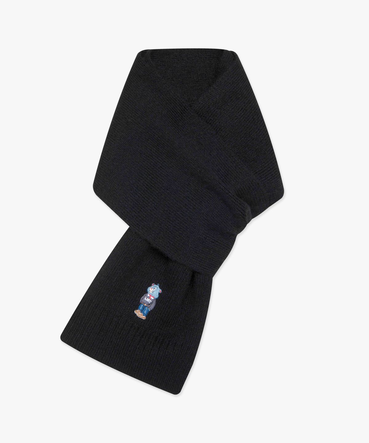 엘엠씨(LMC) EMB BEAR KNIT MUFFLER black