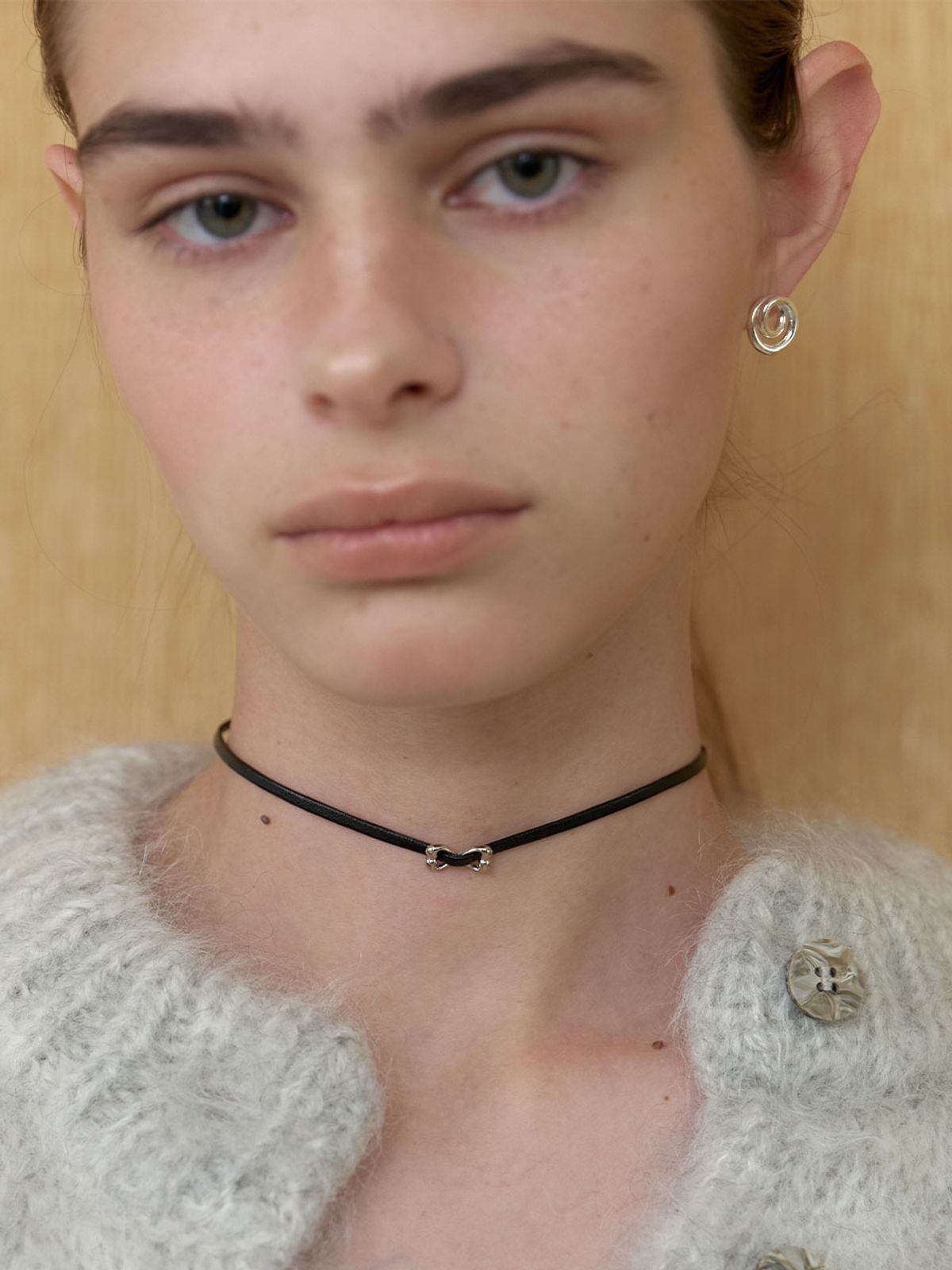러브미몬스터(LOVE ME MONSTER) Fly Mont Leather Choker (L253MNK090)