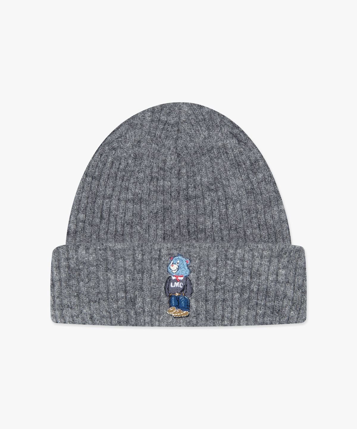 엘엠씨(LMC) EMB BEAR KNIT BEANIE heather gray