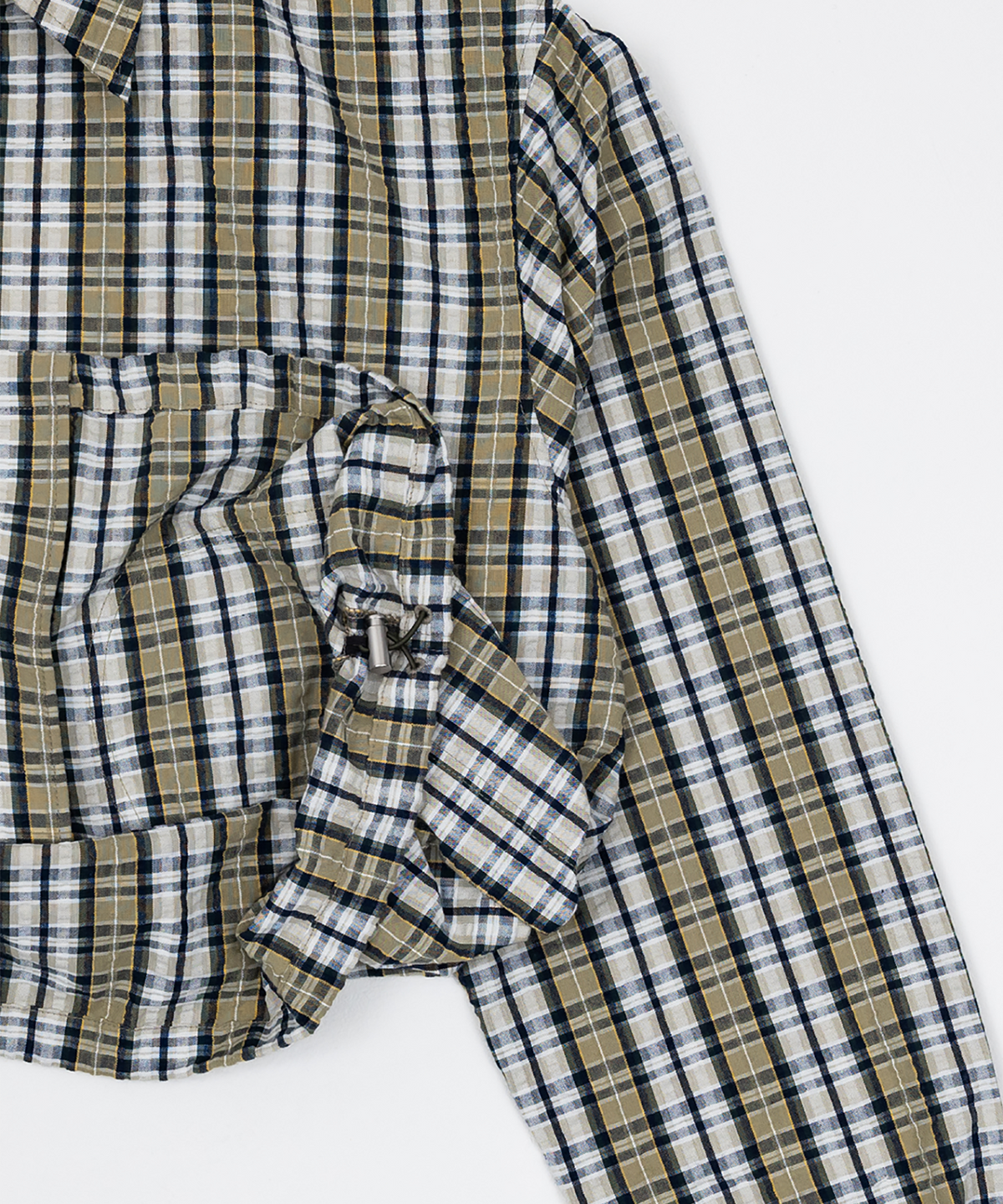 파버(FABEUR) CHECK SHIRTS JACKET (KHAKI)