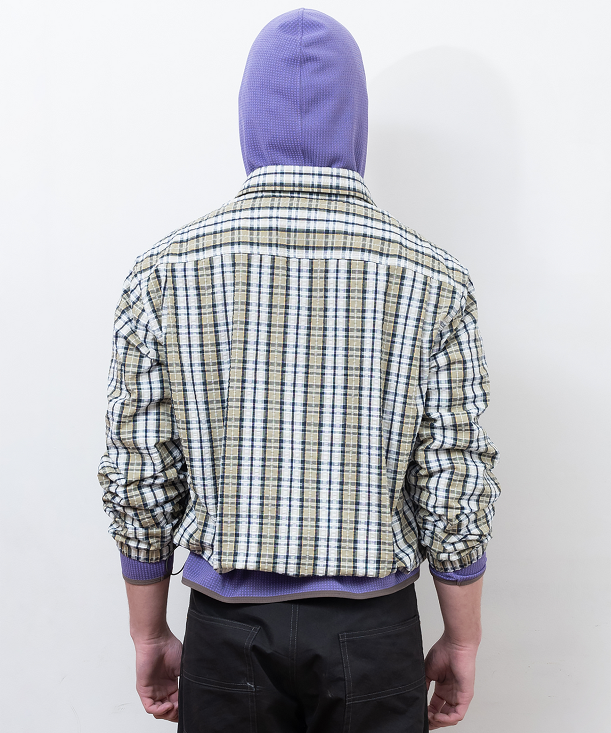 파버(FABEUR) CHECK SHIRTS JACKET (KHAKI)