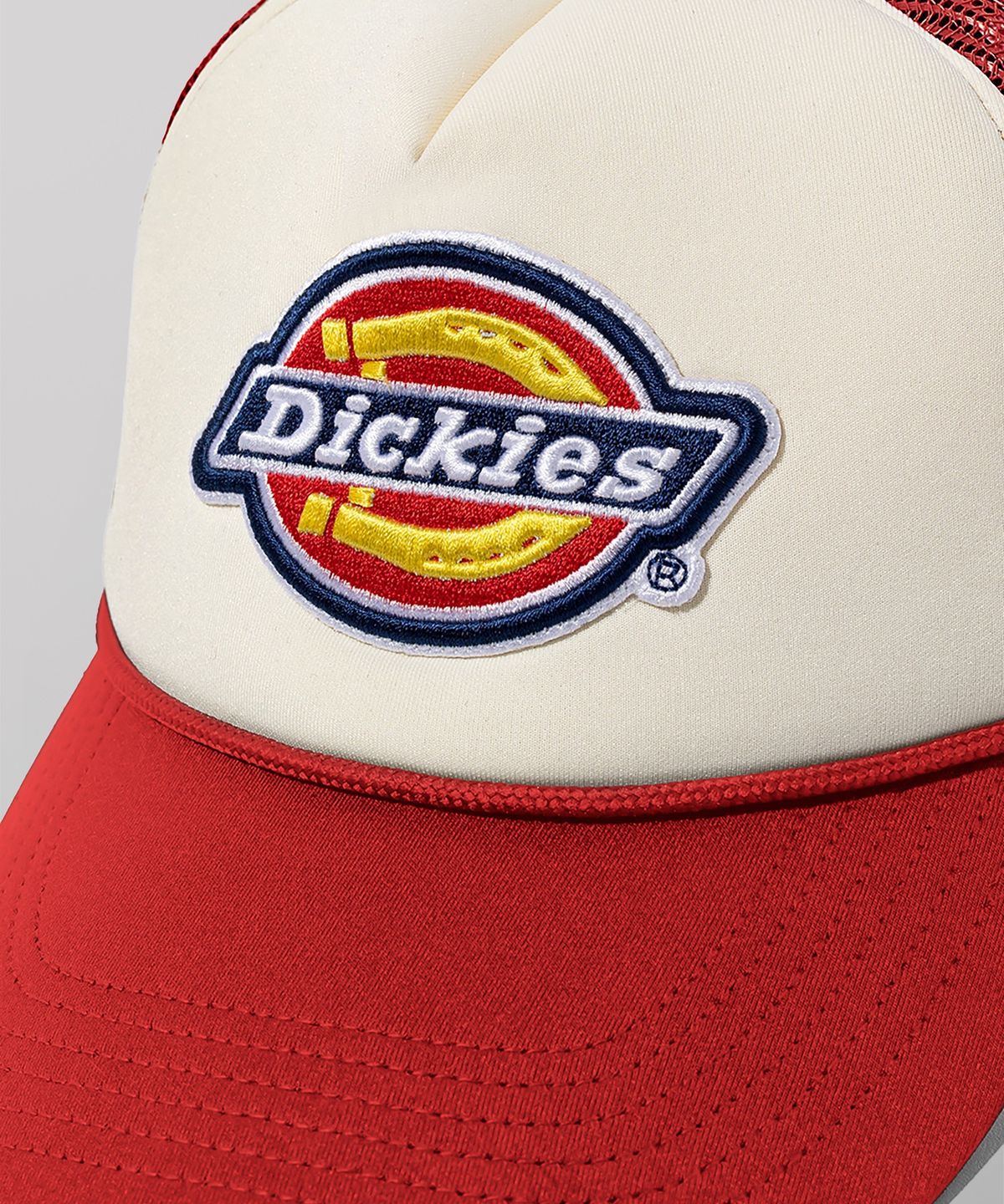 디키즈(DICKIES) 트리 로고 트러커 메쉬 캡 Red