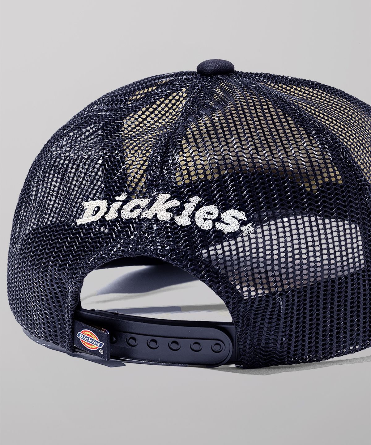 디키즈(DICKIES) 트리 로고 트러커 메쉬 캡 Navy