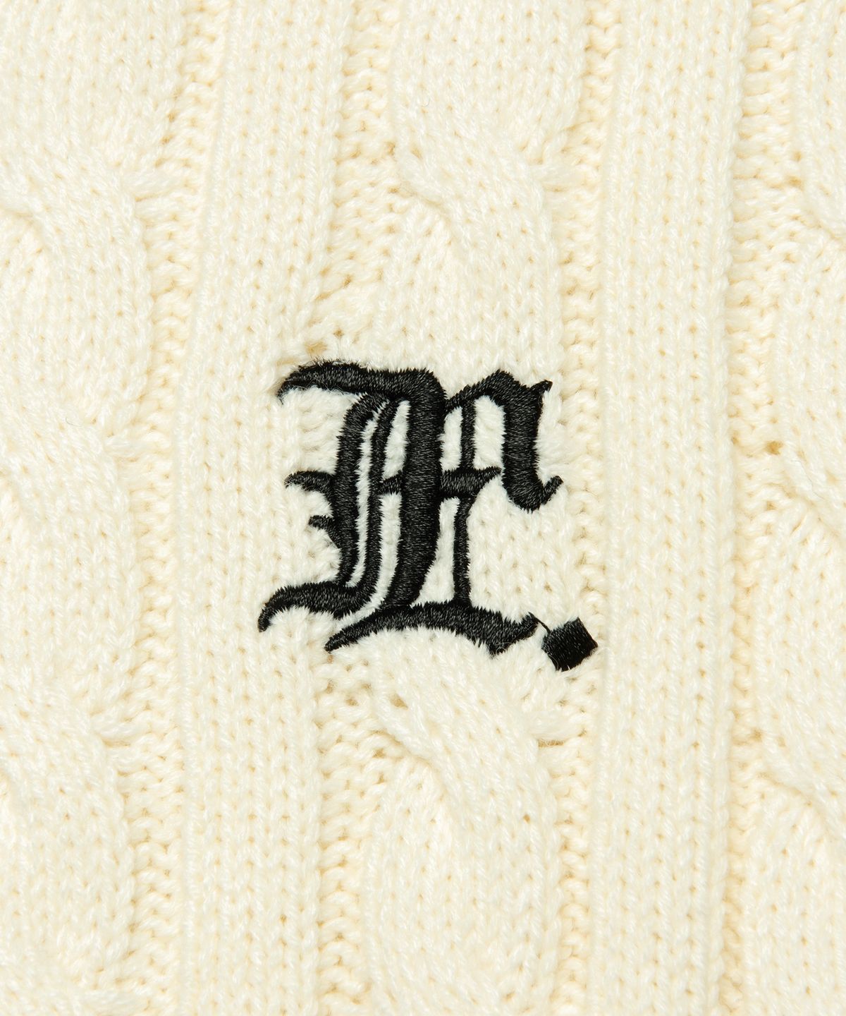 엘엠씨(LMC) GOTHIC CABLE TENNIS KNIT ivory
