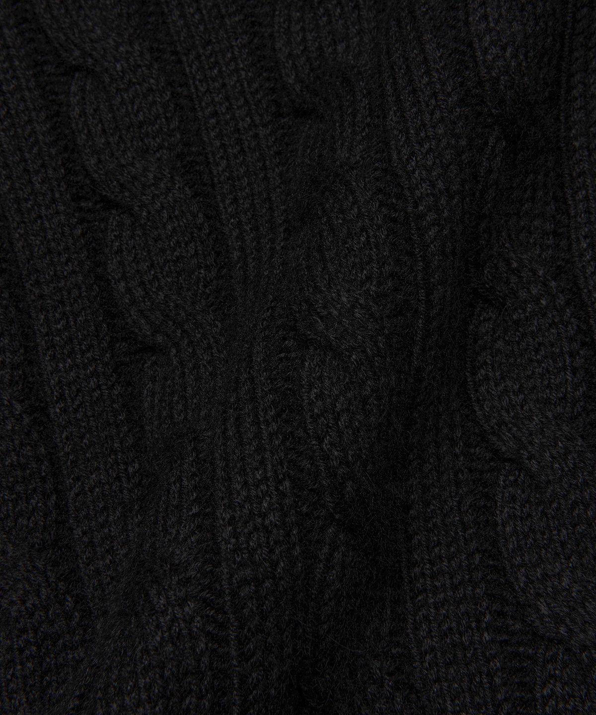 엘엠씨(LMC) GOTHIC CABLE TENNIS KNIT black