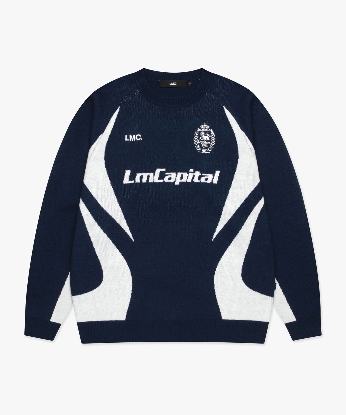 엘엠씨(LMC) LMCAPITAL SOCCER KNIT SWEATER navy