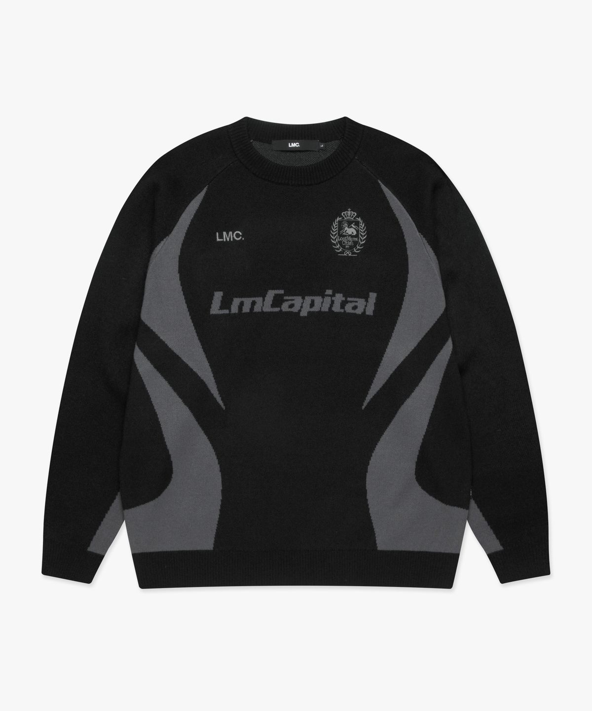 엘엠씨(LMC) LMCAPITAL SOCCER KNIT SWEATER black