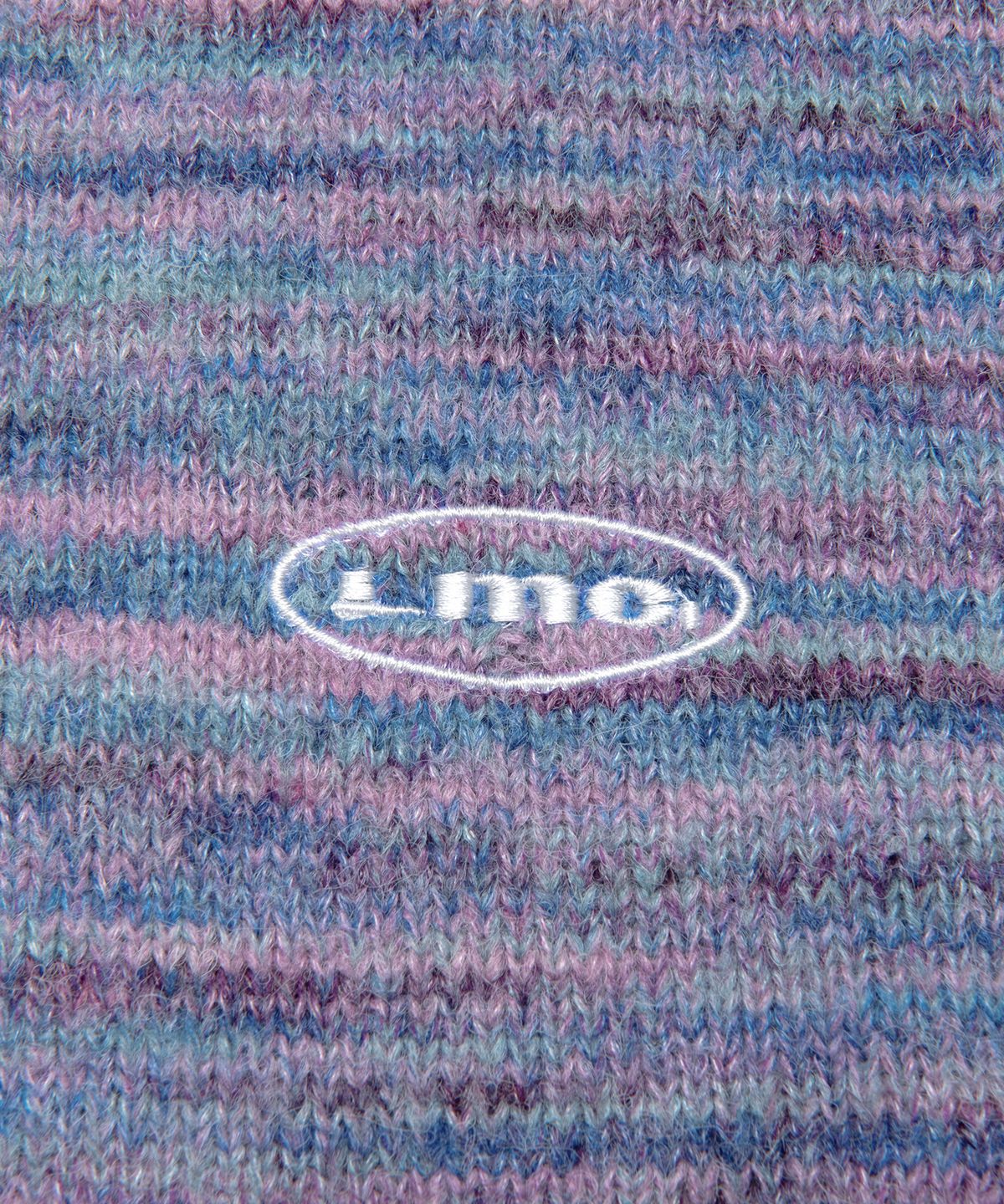 엘엠씨(LMC) OVAL MULTI COLOR KNIT purple