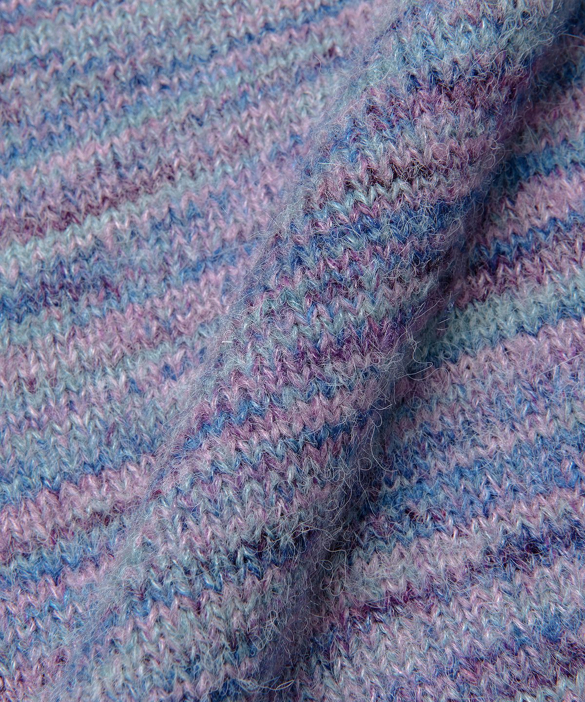 엘엠씨(LMC) OVAL MULTI COLOR KNIT purple