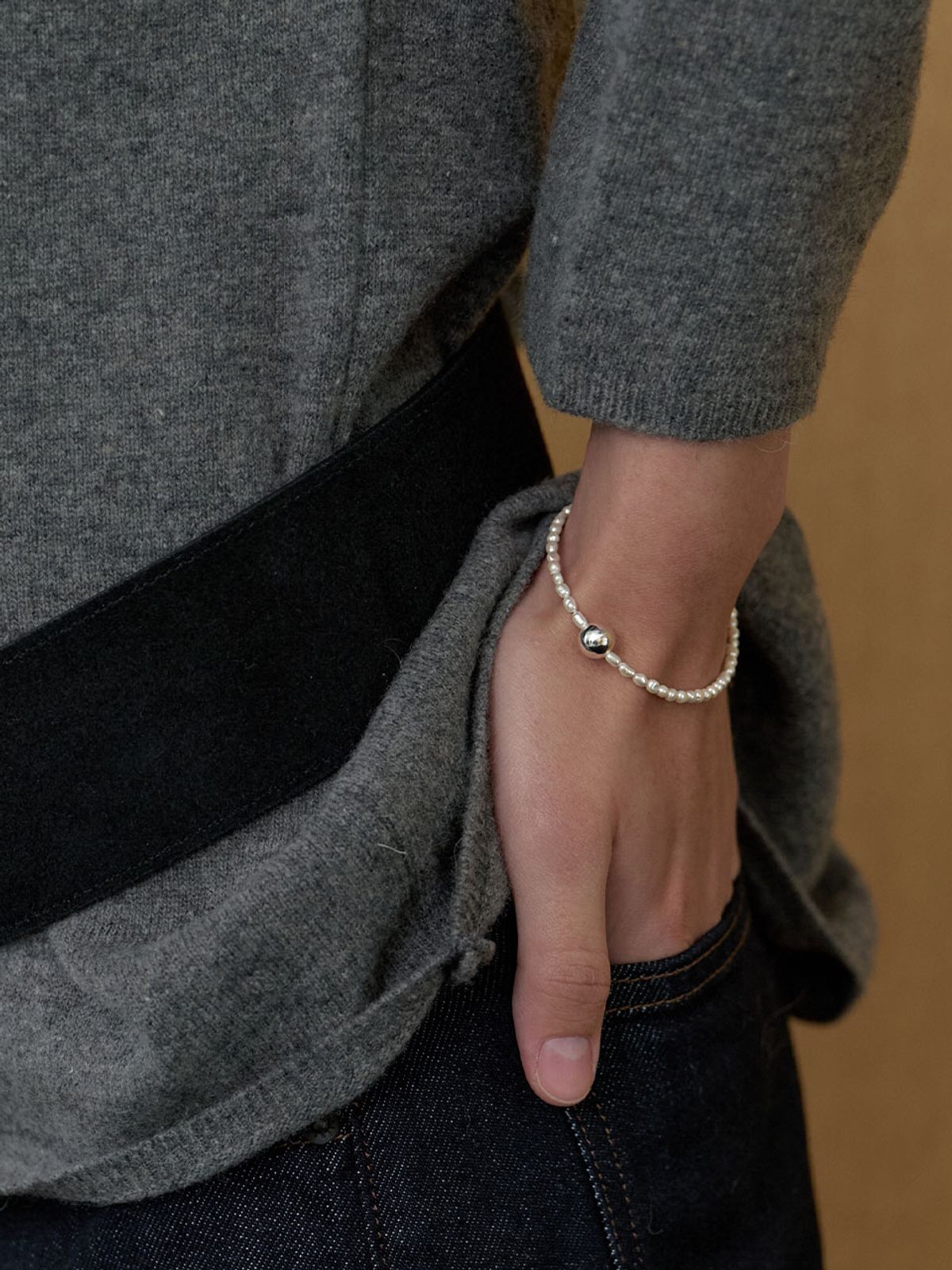 러브미몬스터(LOVE ME MONSTER) Shining Gem & Ball Bracelet (L253MBC020)