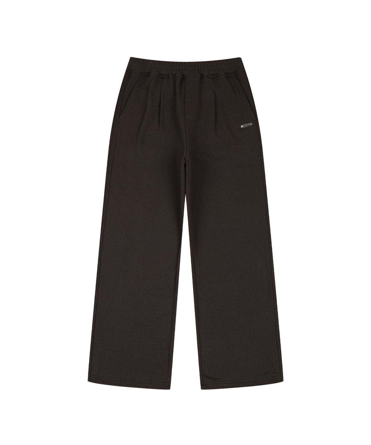 아웃도어 프로덕츠(OUTDOOR PRODUCTS) ONE TUCK WIDE STRING SWEAT PANTS (BROWN)