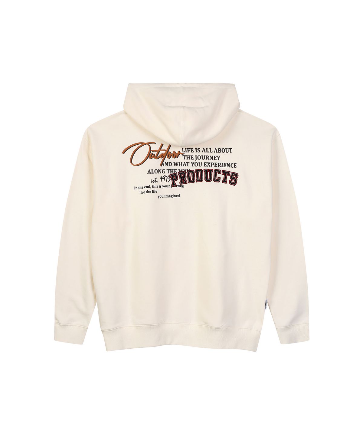 아웃도어 프로덕츠(OUTDOOR PRODUCTS) HALF-OPEN SWEAT HOODIE (IVORY)