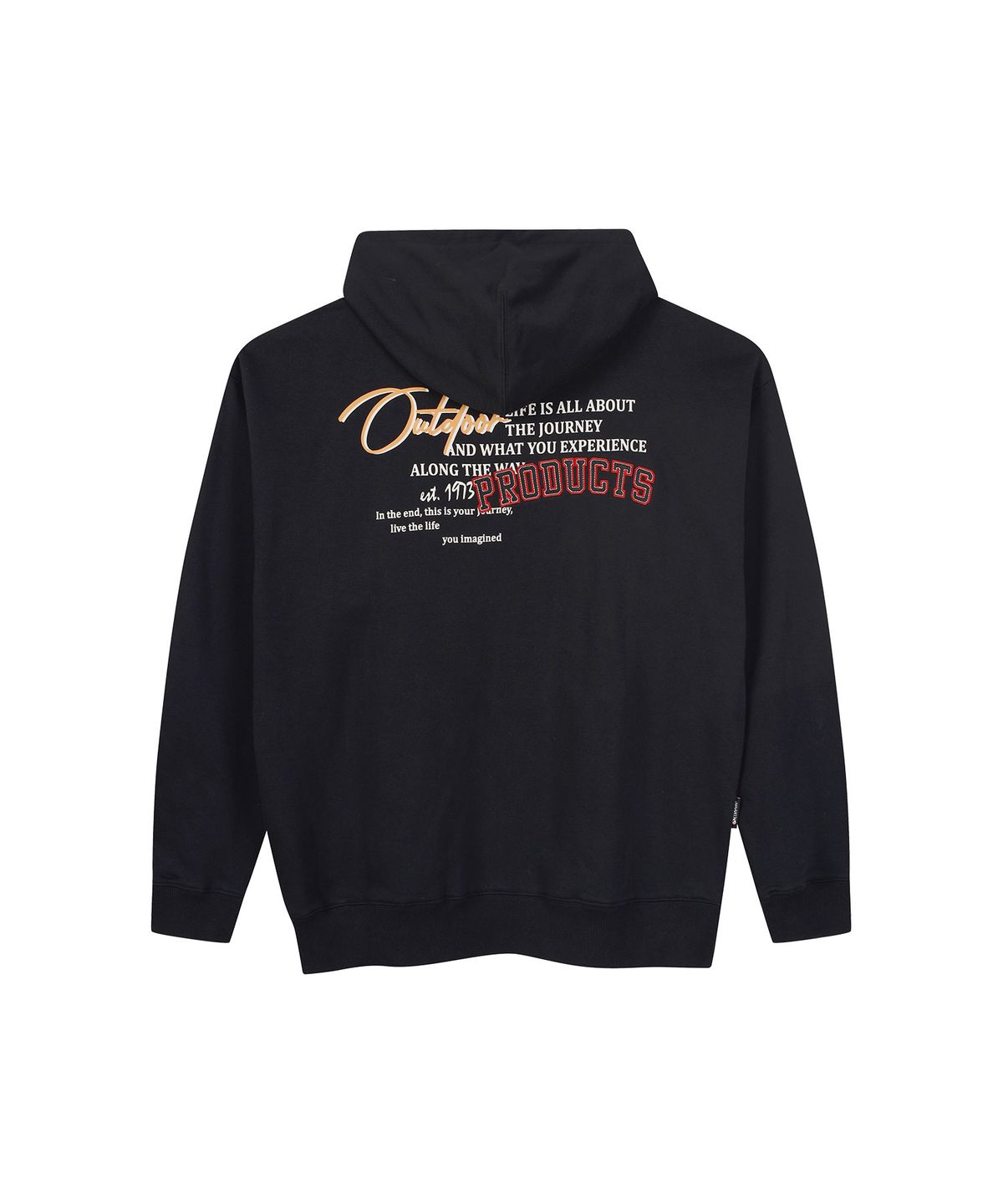 아웃도어 프로덕츠(OUTDOOR PRODUCTS) HALF-OPEN SWEAT HOODIE (BLACK)