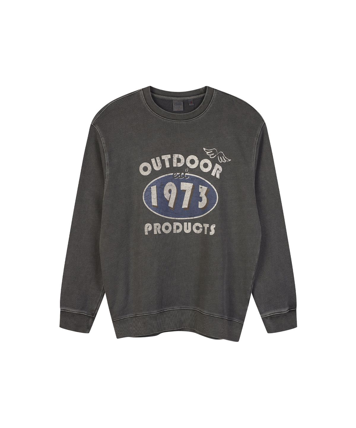 아웃도어 프로덕츠(OUTDOOR PRODUCTS) 1973 GRAPHIC SWEATSHIRT (CHARCOAL)