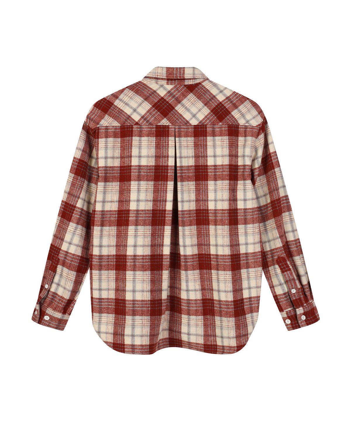 아웃도어 프로덕츠(OUTDOOR PRODUCTS) FLANNEL ANGLE POCKET CHECK SHIRT (RED)