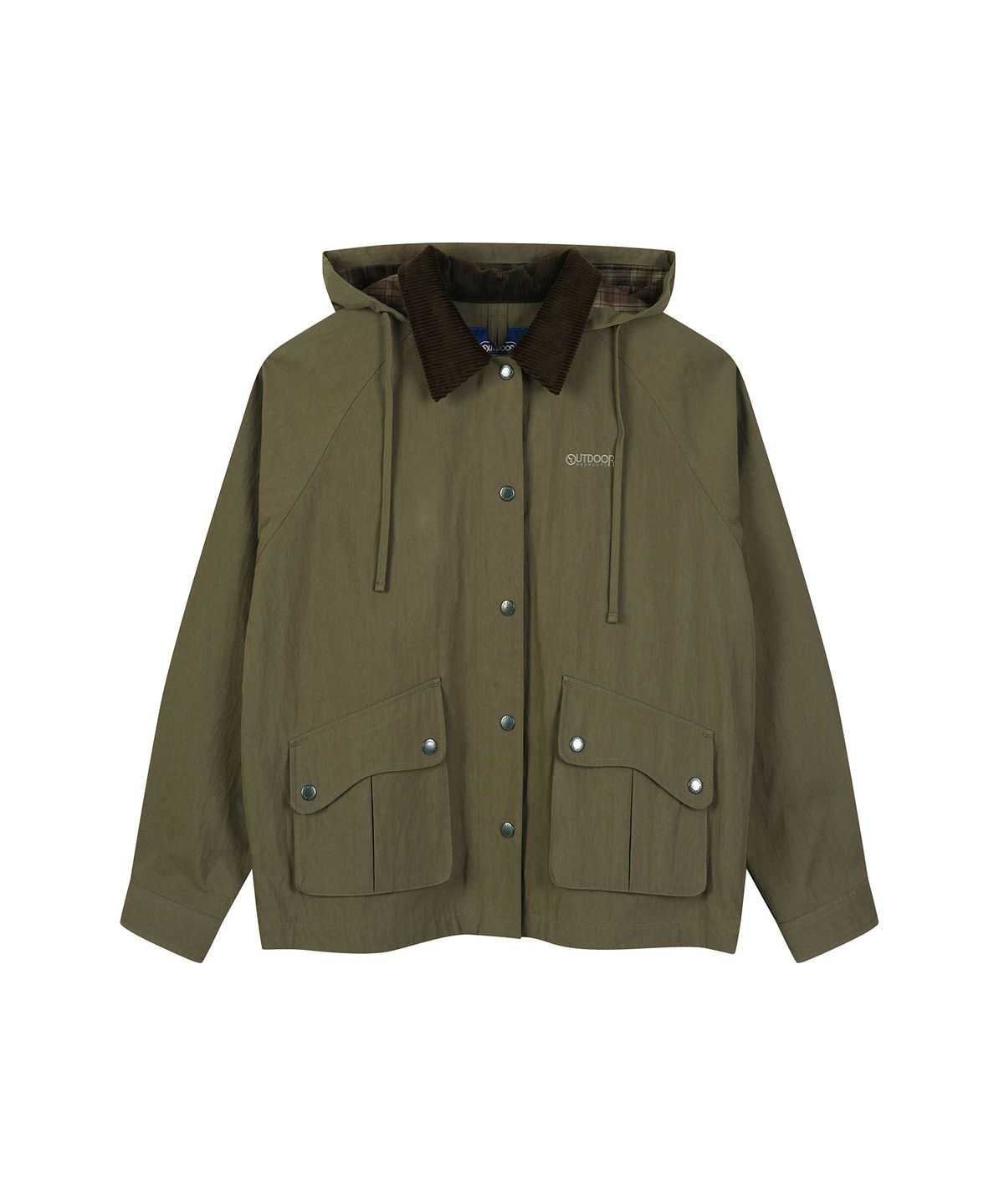 아웃도어 프로덕츠(OUTDOOR PRODUCTS) W MULTI POCKET CROP JACKET (BROWN)