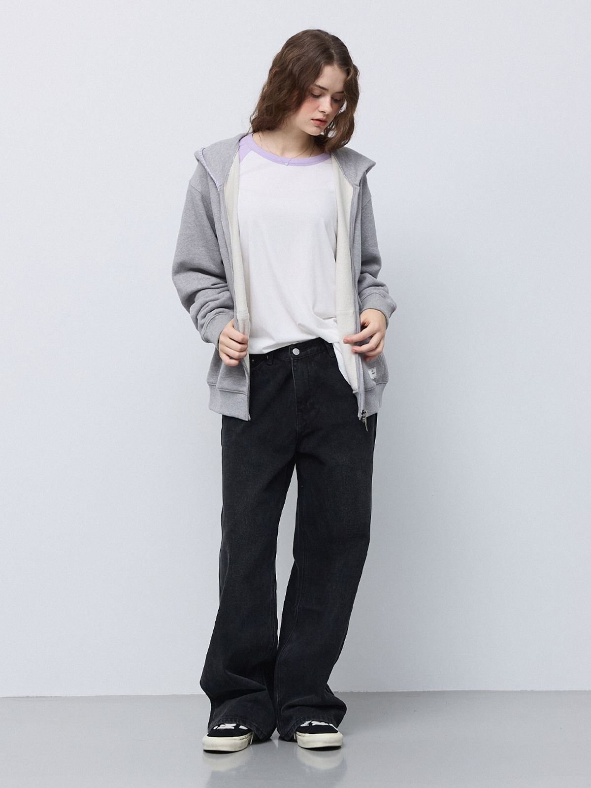 알엠알엔(RMRN) TWO BUTTON WIDE DENIM