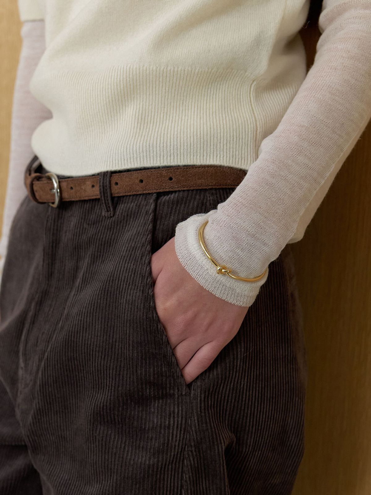 러브미몬스터(LOVE ME MONSTER) Minimal Knot Cuff (L253MBC060)