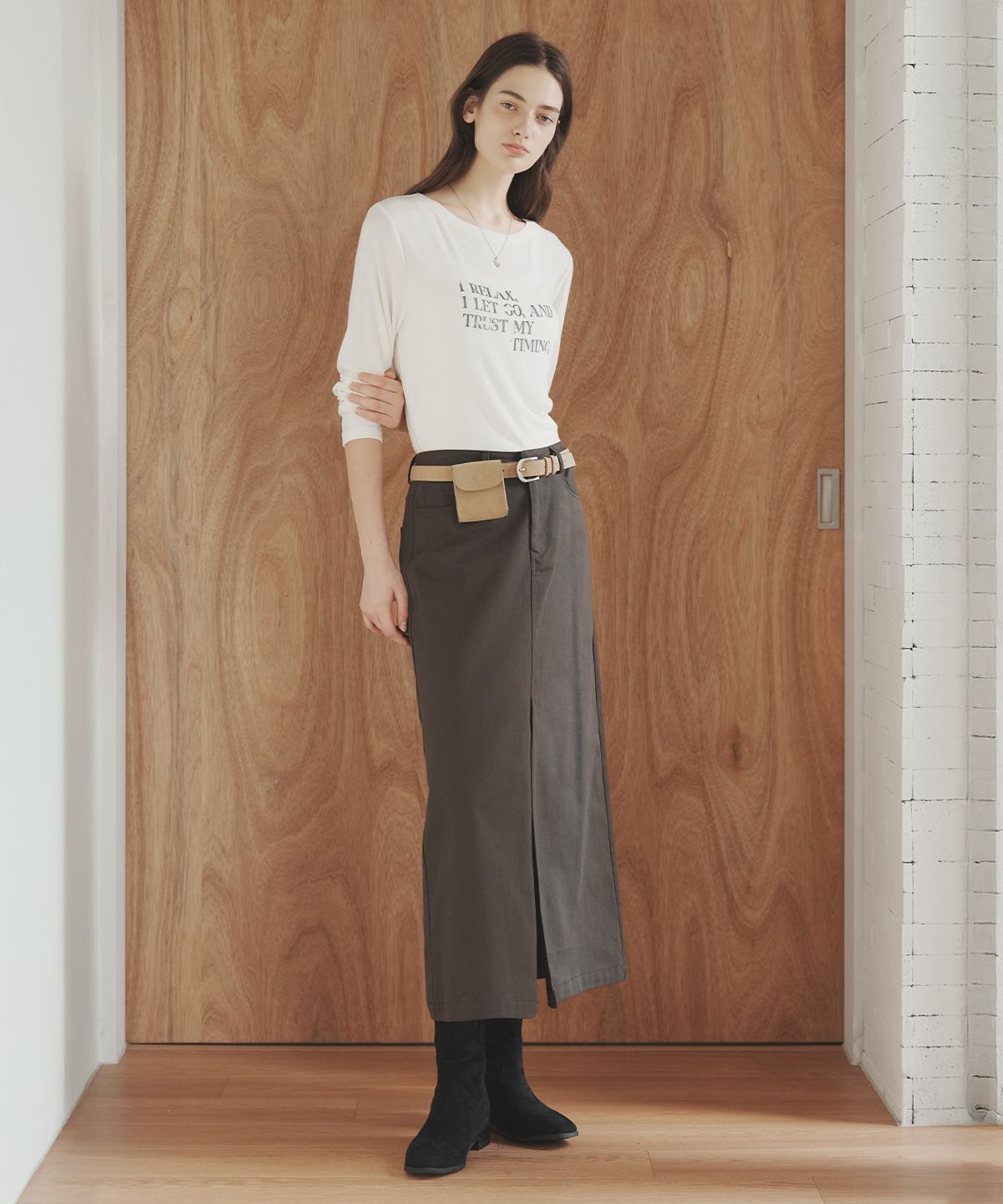 로브로브(LOVLOV) YOUR LENGTH SKIRT
