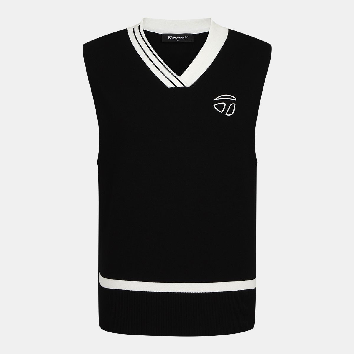 테일러메이드 어패럴(TAYLORMADE APPAREL) 여성 배색 브이넥 니트 베스트 TSO-71HG22-199