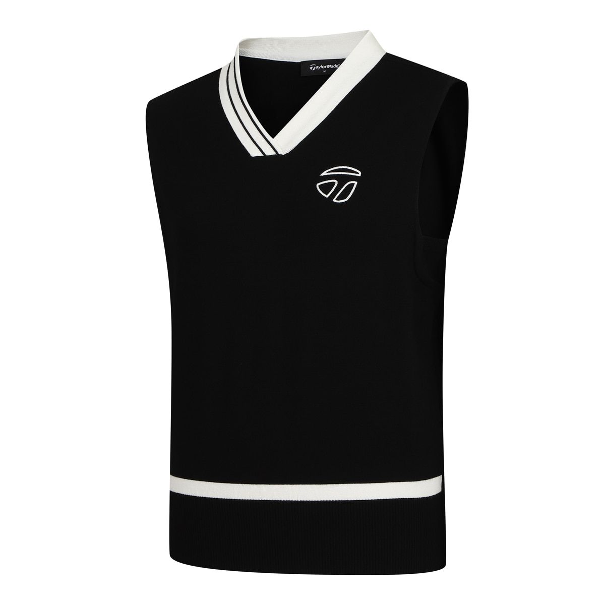 테일러메이드 어패럴(TAYLORMADE APPAREL) 여성 배색 브이넥 니트 베스트 TSO-71HG22-199