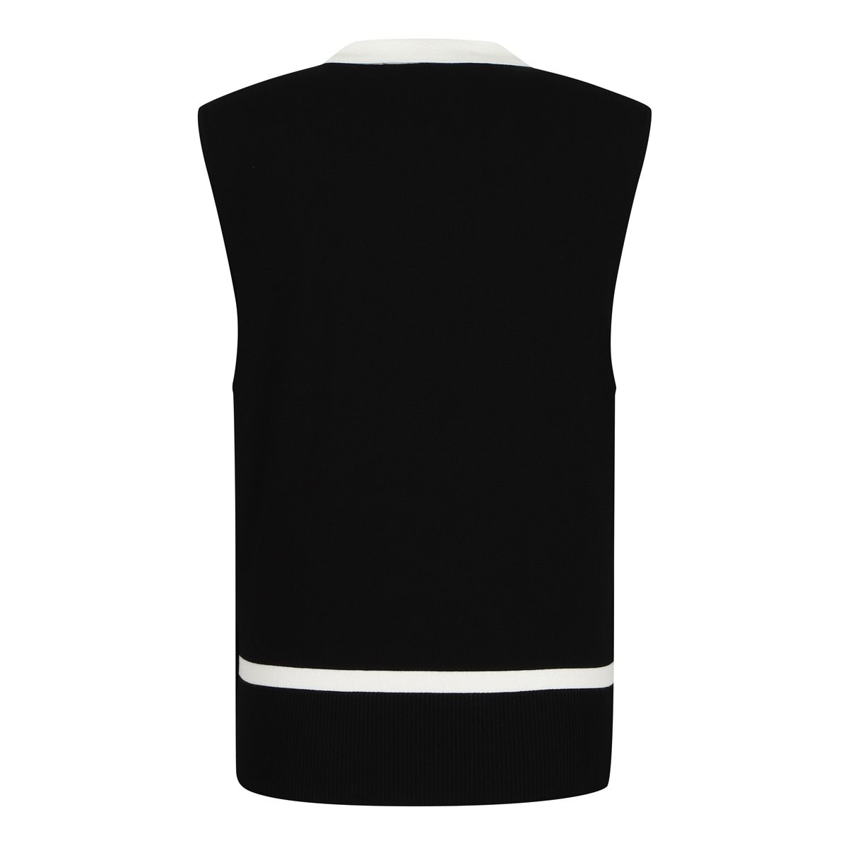 테일러메이드 어패럴(TAYLORMADE APPAREL) 여성 배색 브이넥 니트 베스트 TSO-71HG22-199